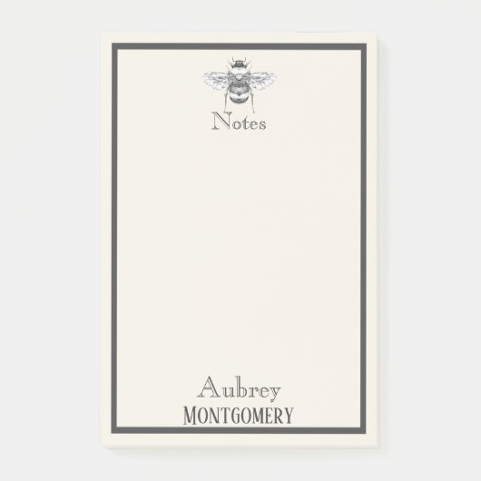 ヴィンテージのまわりにイラストレーション |パーソナライズされた | ポストイット (正面)