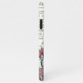 ヴィンテージのまわりにピンクフローラ iPhoneケース (右側)