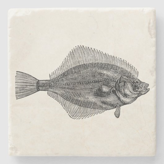 ヴィンテージのもがきの魚の水中競技によってカスタマイズテンプレート ストーンコースター (正面)