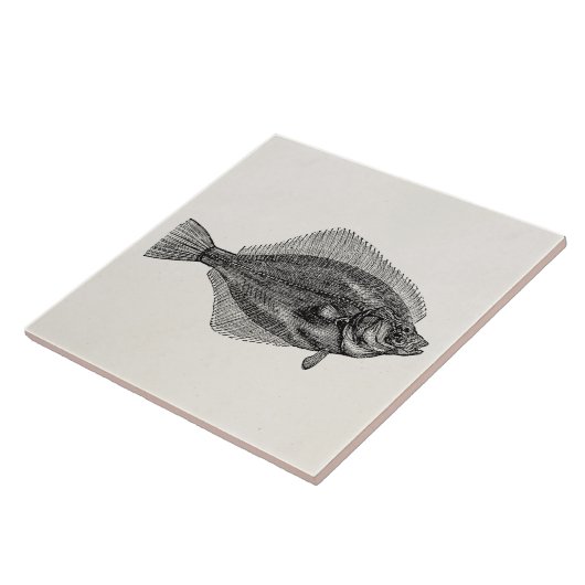 ヴィンテージのもがきの魚の水中競技はテンプレートを採取します タイル (側面)