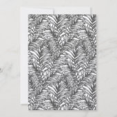 ヴィンテージのやし|ハバナ夜カップルのシャワー 招待状 (裏面)