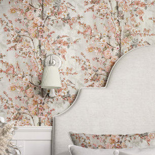 ヴィンテージのりんご花鳥 壁紙