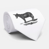 ヴィンテージのろばのイラストレーション- 1800'sろば ネクタイ (ロール)