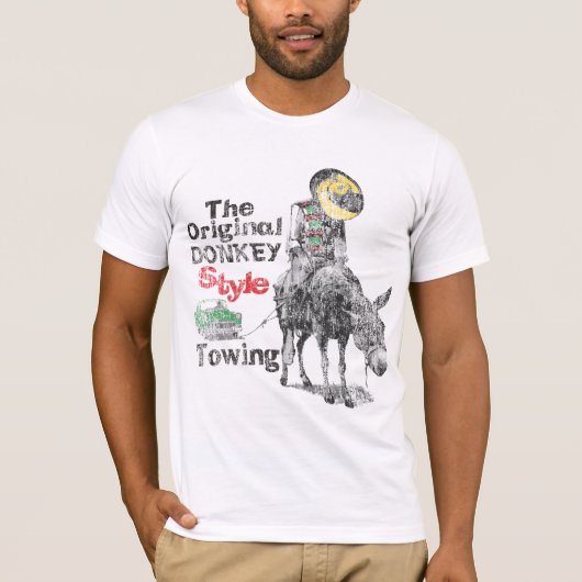 ヴィンテージのろば Tシャツ (正面)