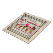 ヴィンテージのアイスクリーム店の印のセラミックタイル タイル (側面)