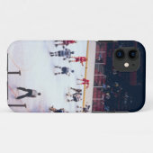 ヴィンテージのアイスホッケーのマッチ Case-Mate iPhoneケース (裏面(横))