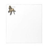 ヴィンテージのアイスランドの馬 ノートパッド (正面)