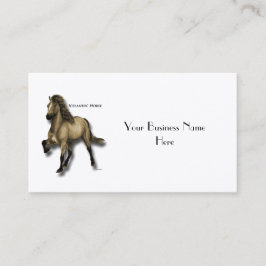 ヴィンテージのアイスランドの馬 名刺