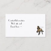 ヴィンテージのアイスランドの馬 名刺 (裏面)