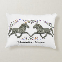 ヴィンテージのアイスランド人の馬 アクセントクッション