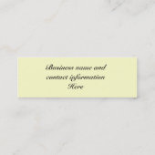 ヴィンテージのアイスランド語 スキニー名刺 (裏面)