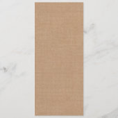 ヴィンテージのアイボリーのレース及び媒体のバーラップメニュー メニュー (裏面)