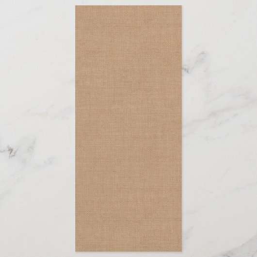 ヴィンテージのアイボリーのレース及び媒体のバーラップメニュー メニュー (裏面)