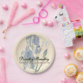 ヴィンテージのアイリス第70誕生会の紙皿 ペーパープレート (パーティー)