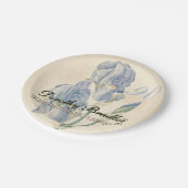 ヴィンテージのアイリス第90誕生会の紙皿 ペーパープレート (アングル)