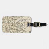 ヴィンテージのアイルランドの地図のダブリンキルディアの地域旅行 ラゲッジタグ (正面横)