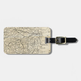 ヴィンテージのアイルランドの地図のダブリンキルディアの地域旅行 ラゲッジタグ
