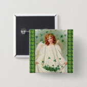 ヴィンテージのアイルランドの天使ボタン 缶バッジ (正面&裏面)