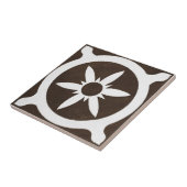 ヴィンテージのアイルランドの陶磁器の芸術のデザインの黒 タイル (側面)