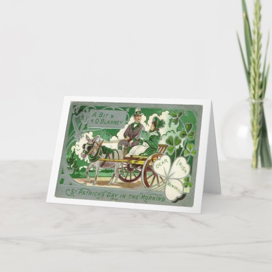 ヴィンテージのアイルランドのBlarneyのセントパトリックの日 カード (正面)