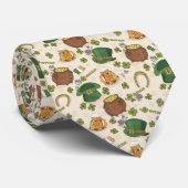 ヴィンテージのアイルランドアイコンパターン ネクタイ (ロール)