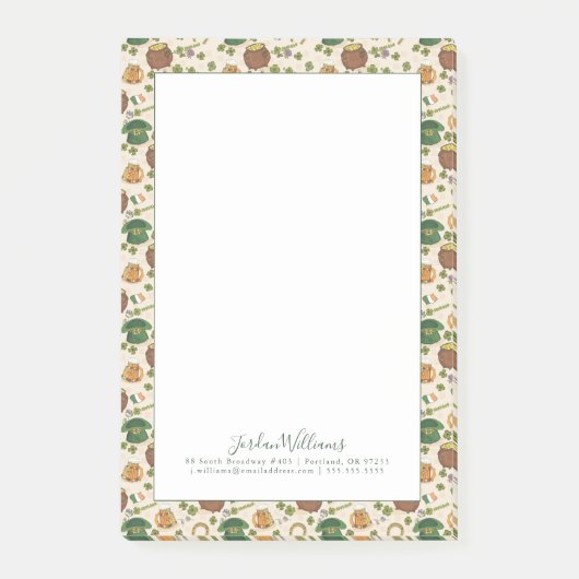 ヴィンテージのアイルランドアイコンパターン ポストイット (正面)