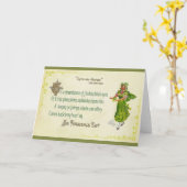 ヴィンテージのアイルランド人のセントパトリックの日の挨拶状 カード (黄色い花)