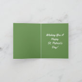 ヴィンテージのアイルランド人の失敗St.Patカード カード (内部)