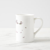 ヴィンテージのアオガラ ボーンチャイナマグカップ (右)