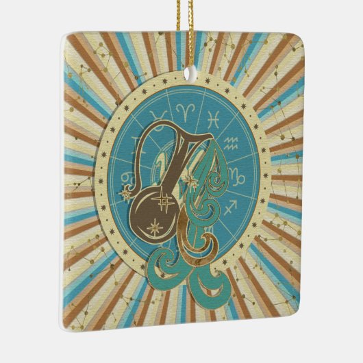 ヴィンテージのアクエリアスの(占星術の)十二宮図の芸術 セラミックオーナメント