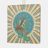 ヴィンテージのアクエリアスの(占星術の)十二宮図の芸術 セラミックオーナメント (左)