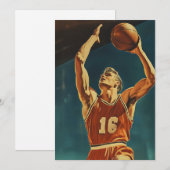 ヴィンテージのアクションショット 招待状 (正面/裏面)