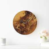 ヴィンテージのアジアドラゴンのファンタジーの芸術の時計 ラージ壁時計 (ホーム)