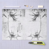 ヴィンテージのアジア中国のなタケ芸術のティッシュペーパー 薄葉紙 (クラフト)