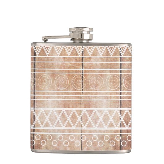 ヴィンテージのアステカな種族木 フラスク (正面)