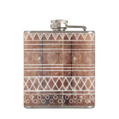 ヴィンテージのアステカな種族木 フラスク (裏面)