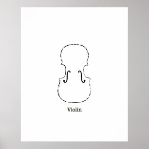 ヴィンテージのアダージョにバイオリンのチェロの楽器Illustratio ポスター