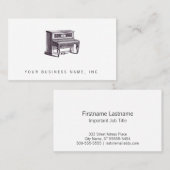 ヴィンテージのアップライトピアノ 名刺 (正面/裏面)