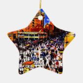 ヴィンテージのアトランティック・シティの列車旅行 セラミックオーナメント (正面)