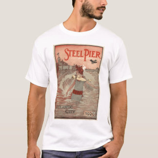 ヴィンテージのアトランティック・シティ鋼鉄桟橋のワイシャツ Tシャツ