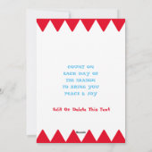 ヴィンテージのアドベントカレンダーの個人用設定 シーズンカード (裏面)