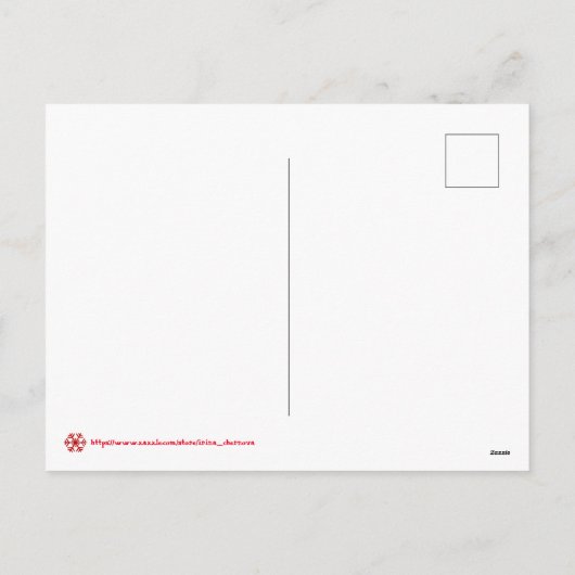 ヴィンテージのアドベントカレンダーの個人用設定 シーズンポストカード (裏面)