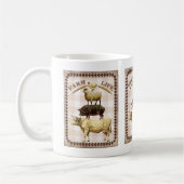 ヴィンテージのアニマル・ファームの生命ノスタルジックなコーヒー・マグ コーヒーマグカップ (左)