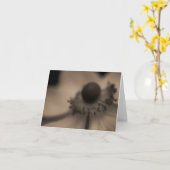 ヴィンテージのアネモネの挨拶及びメッセージカード カード (黄色い花)