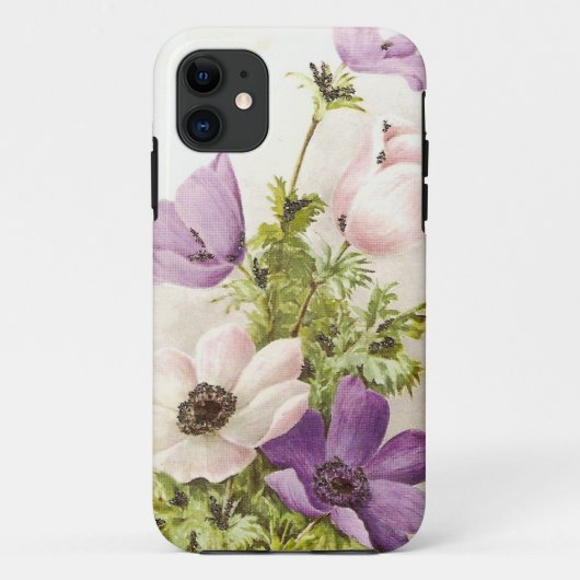 ヴィンテージのアネモネの花 Case-Mate iPhoneケース (裏面)
