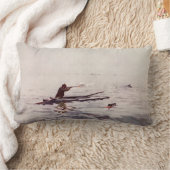 ヴィンテージのアヒルの狩りのボートのスポーツマンの家の装飾の枕 ランバークッション (ブランケット)