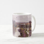 ヴィンテージのアヒルの狩りの猟犬のスポーツマンのコーヒー・マグ コーヒーマグカップ (正面右)