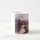 ヴィンテージのアヒルの狩りの猟犬のスポーツマンのコーヒー・マグ コーヒーマグカップ (中央)