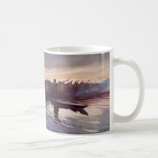 ヴィンテージのアヒルのhunting湖のスポーツマン銃のコーヒー・マグ コーヒーマグカップ (右)