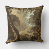 ヴィンテージのアフリカゾウの野性生物の装飾用クッション クッション (裏面)